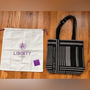Vintage Liberty of London Mini Building Tote Bag Jacquard Cotton NWT One Owner